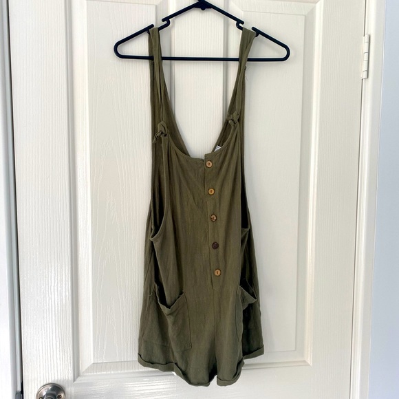 Pants - Khaki short overalls